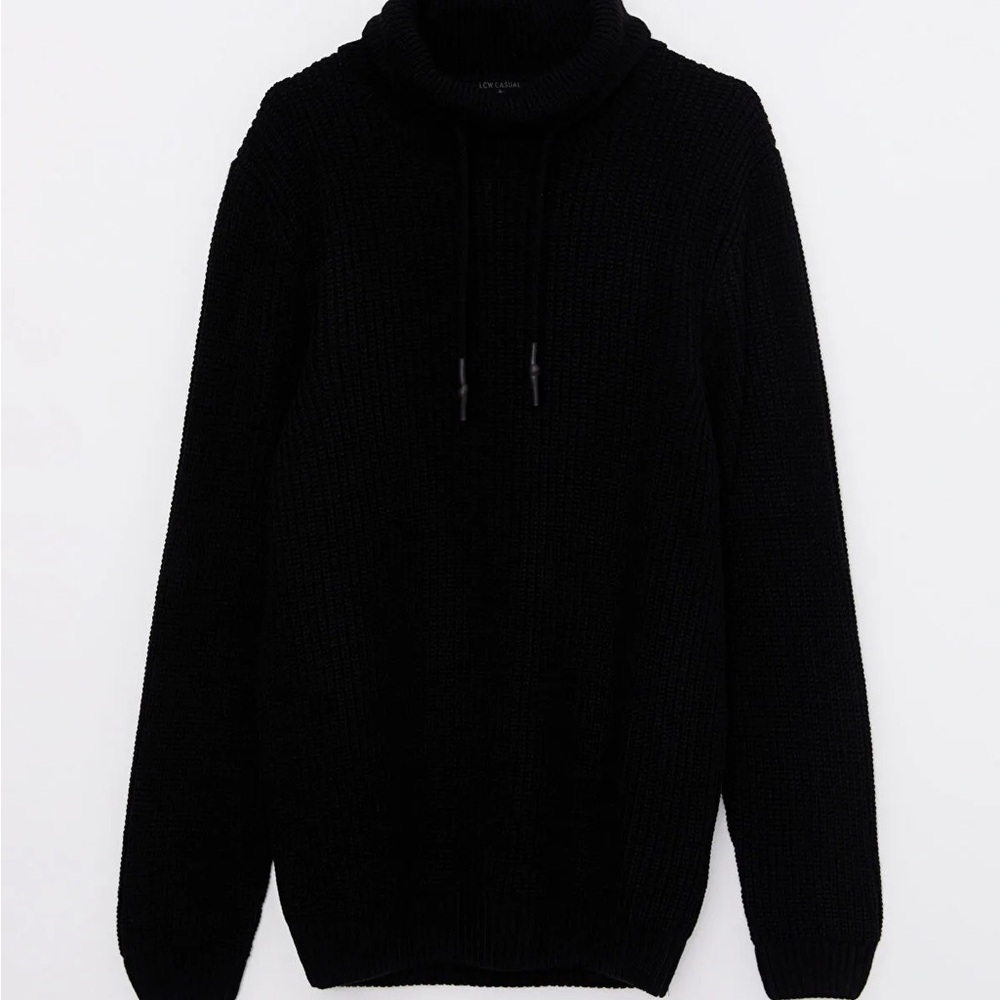 Nupkeet boys wool blended Black Turtleneck Sweater